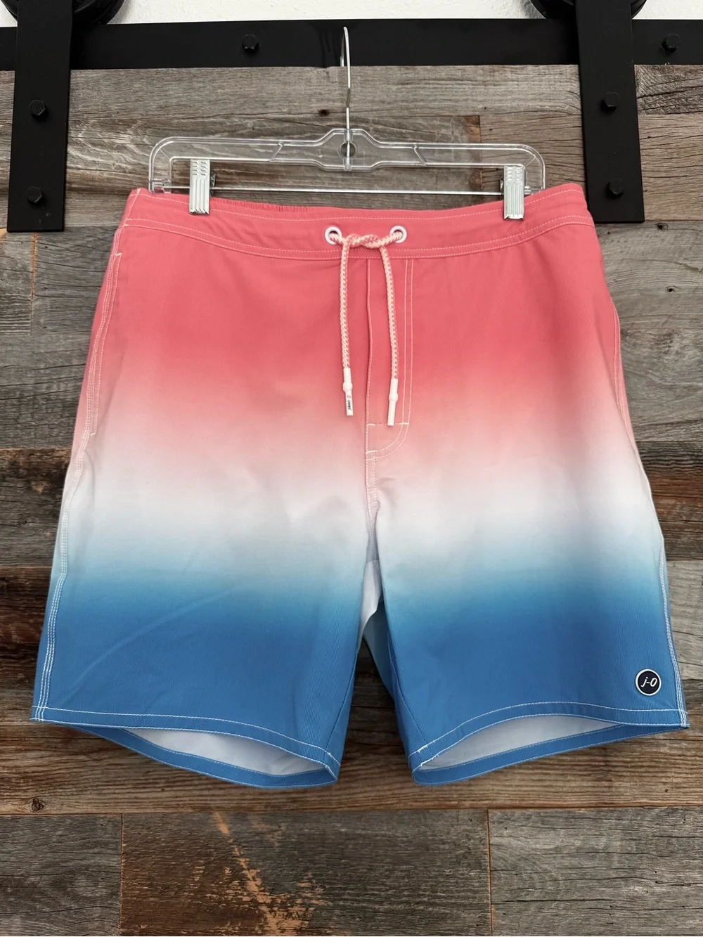 johnnie-O Swim Surf Shorts Trunks Solito in Malibu Red